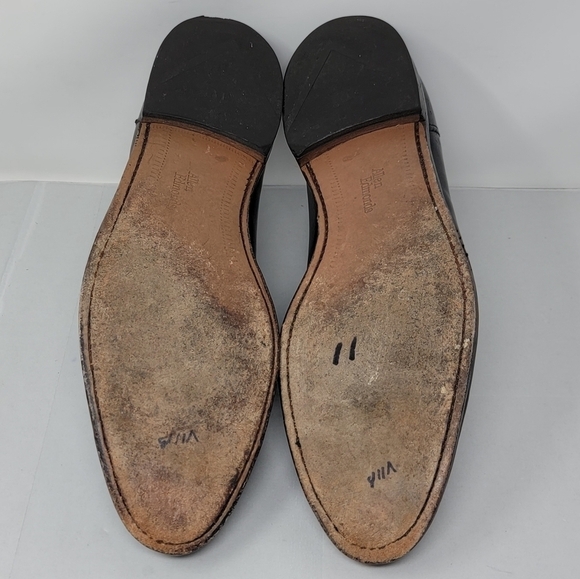 ALLEN EDMONDS La Salle Men\'s Shoes Leather Black Calf Oxford 4308 Size 13D Used main image 5